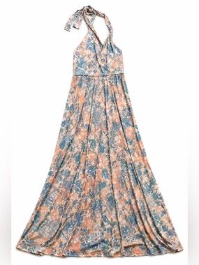 Jason Wu Watercolor Floral Halter Maxi Dress XXS